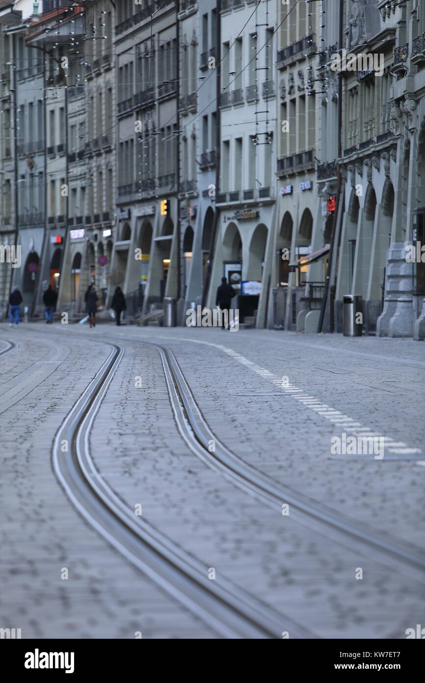 The Old Town of Bern in Switzerland is a UNESCO World Heritage site and ...