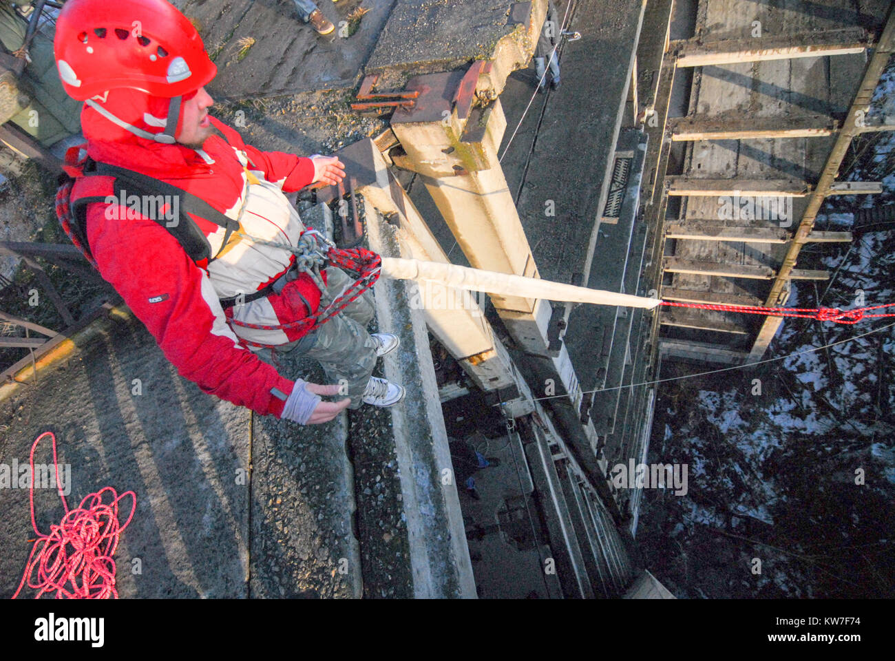 Rope jumping event Stock Photo Alamy