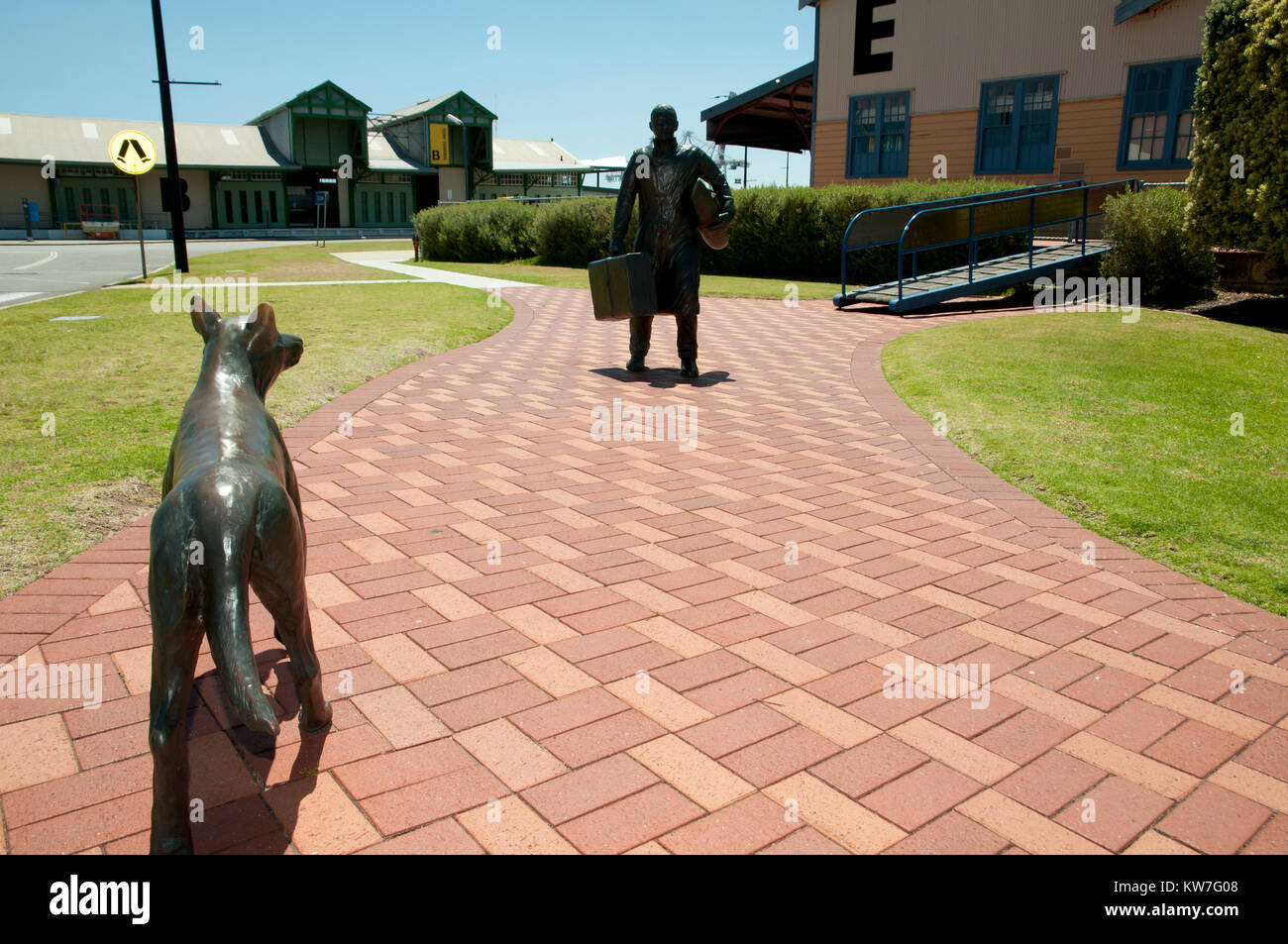 Bronze man and dog hires stock photography and images Alamy