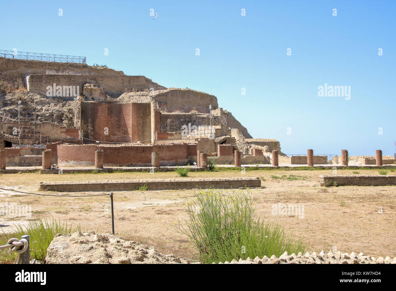Saint Pollio archaeological ruins of Pollio's villa in Posillipo Naples, Italy Stock ...