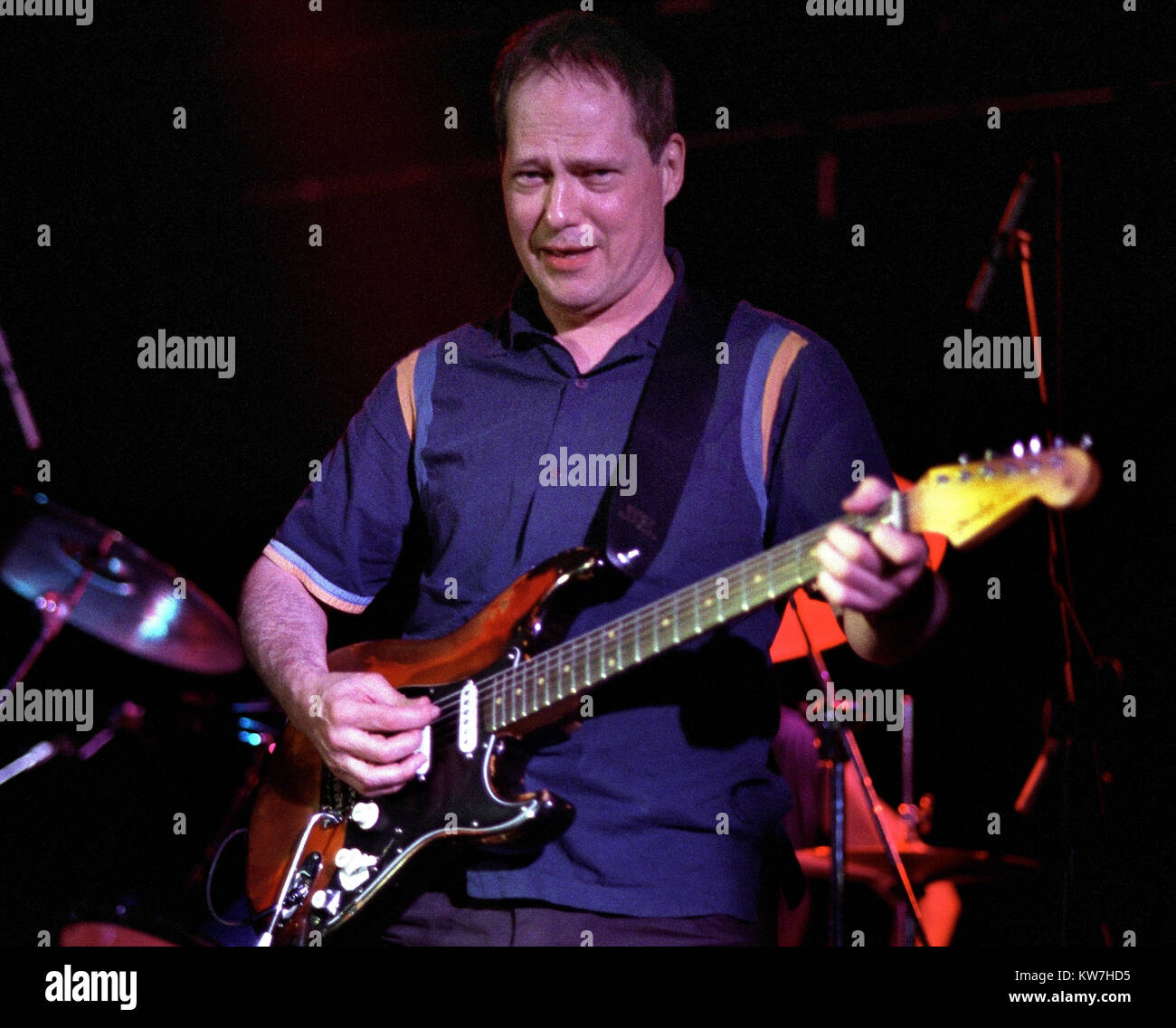 New wave rock band Television in concert at Manchester, UK, June 2005. Guitarist Richard Lloyd. Stock Photo