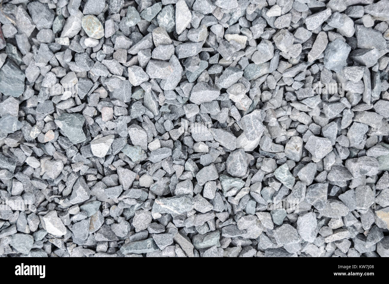 Gray gravel for laying of asphalt roads and filling of emptiness Stock Photo