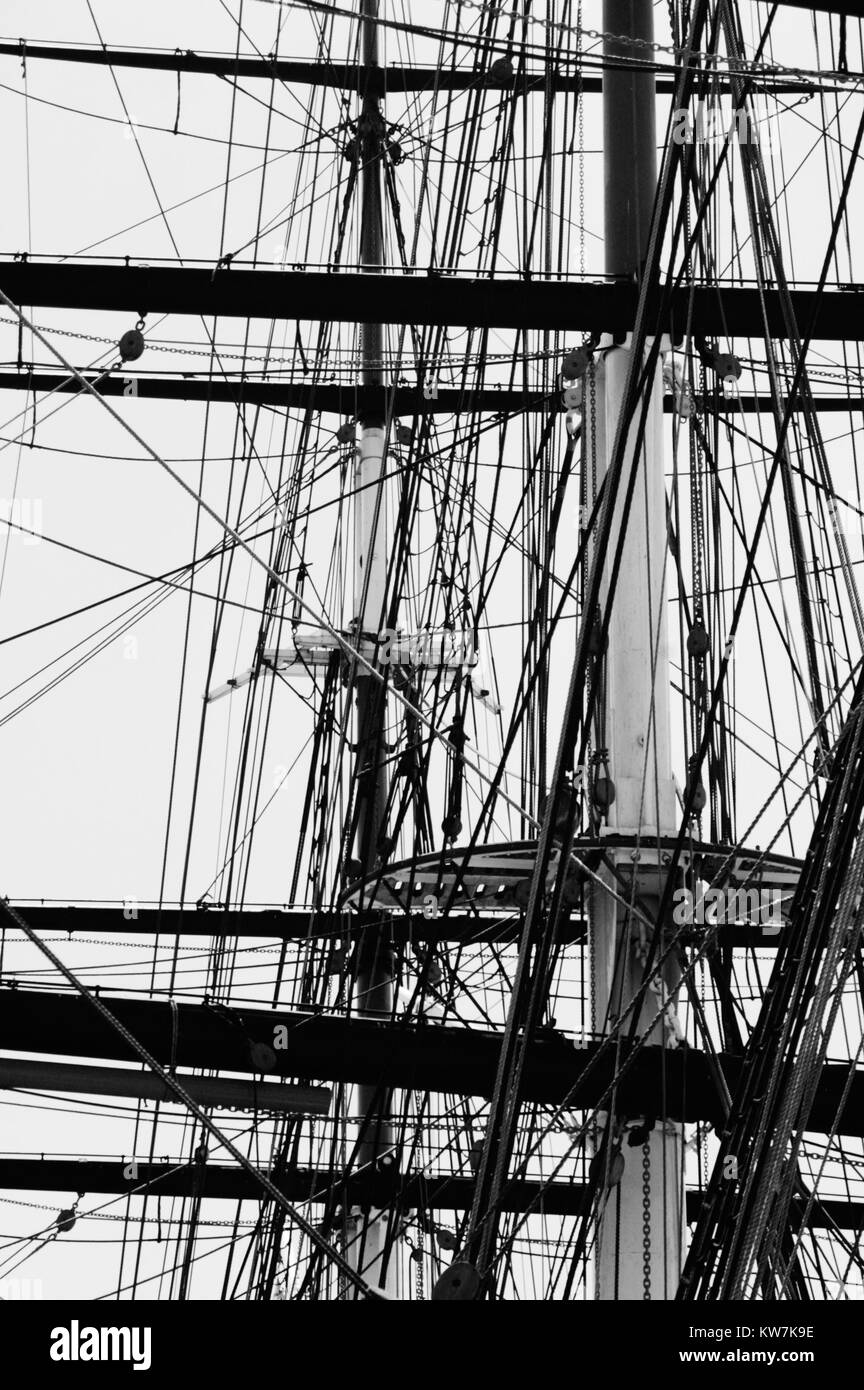 Greenwich sailing ships Black and White Stock Photos & Images - Alamy