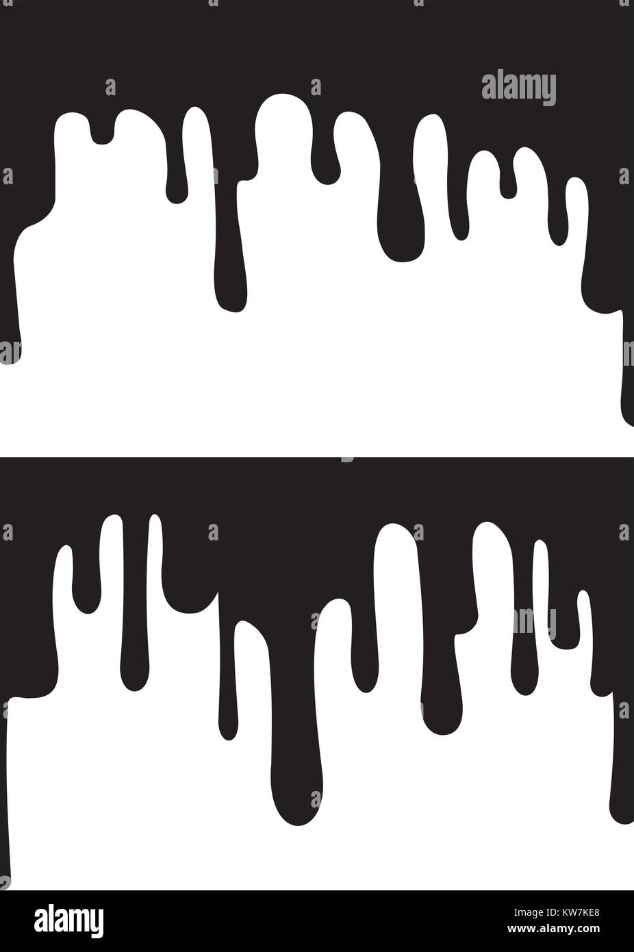 Black paint drips. Vector illustration for your design Stock Vector ...