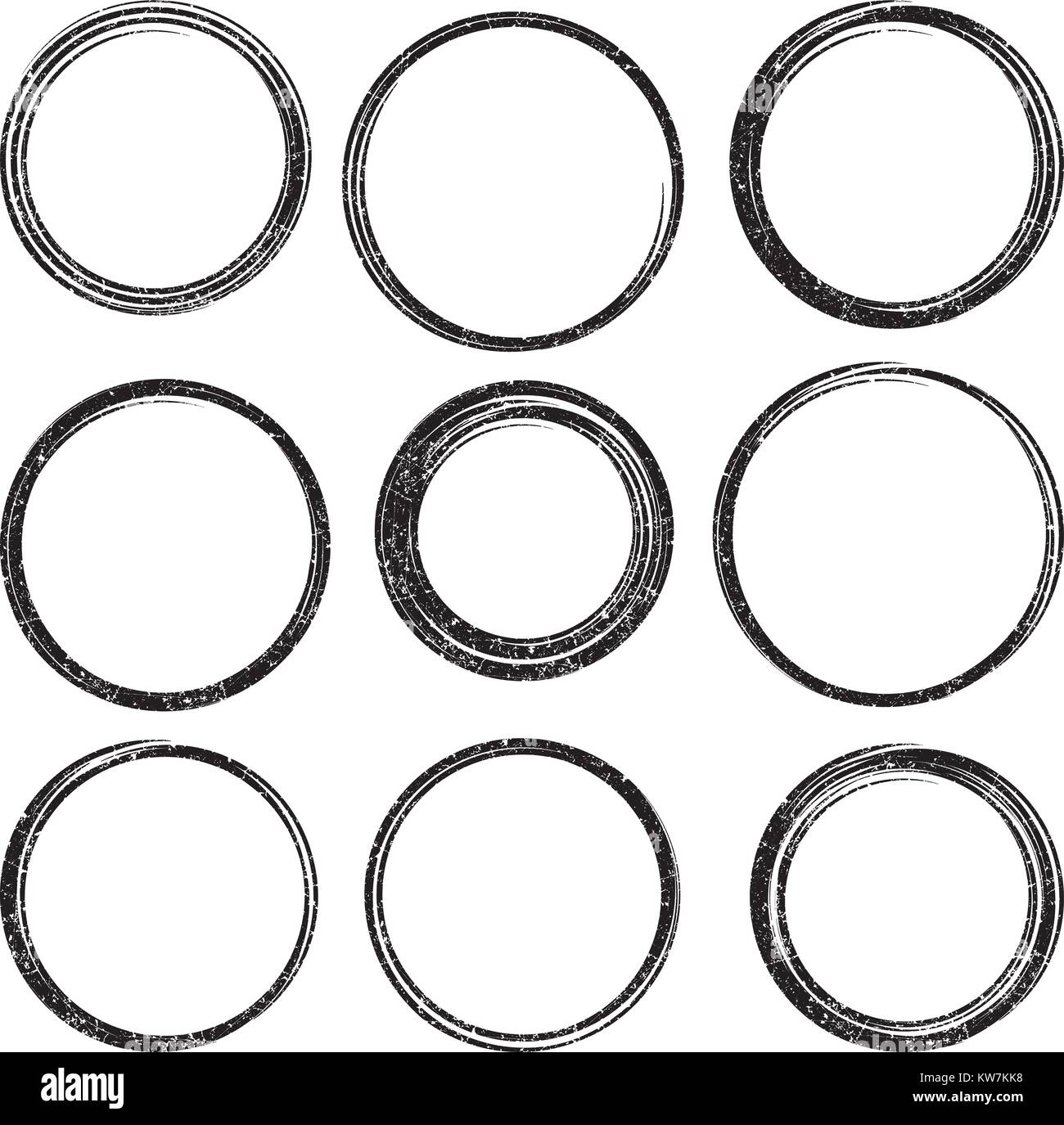 Big set of grunge templates for rubber stamps Stock Vector Image & Art ...