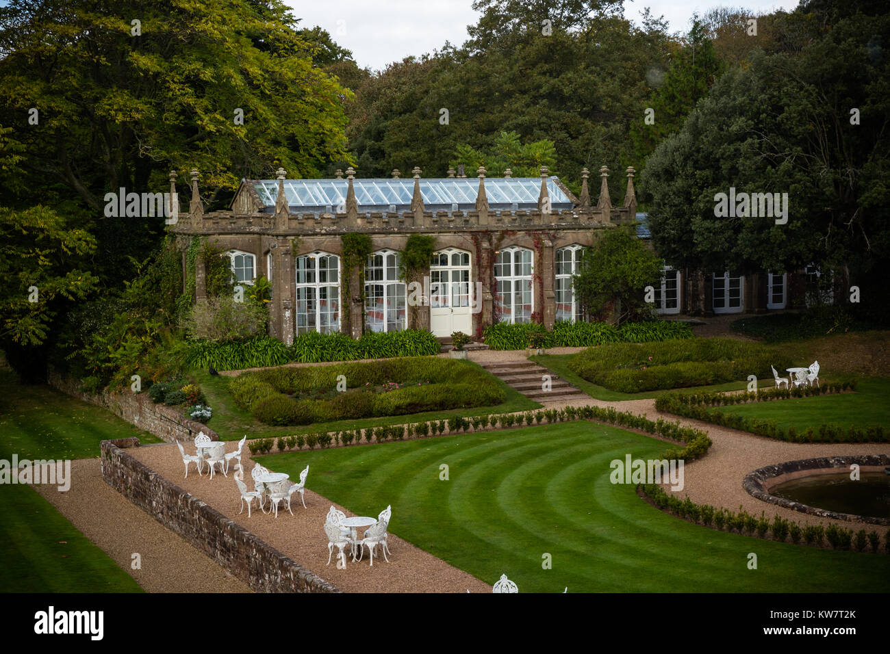 Wedding venue at the lovely St Audries Park West Quantoxhead, Taunton, Somerset, Stock Photo