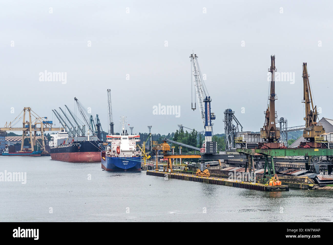 Swinoujscie, Poland July 21, 2017 Overall view on the Port of