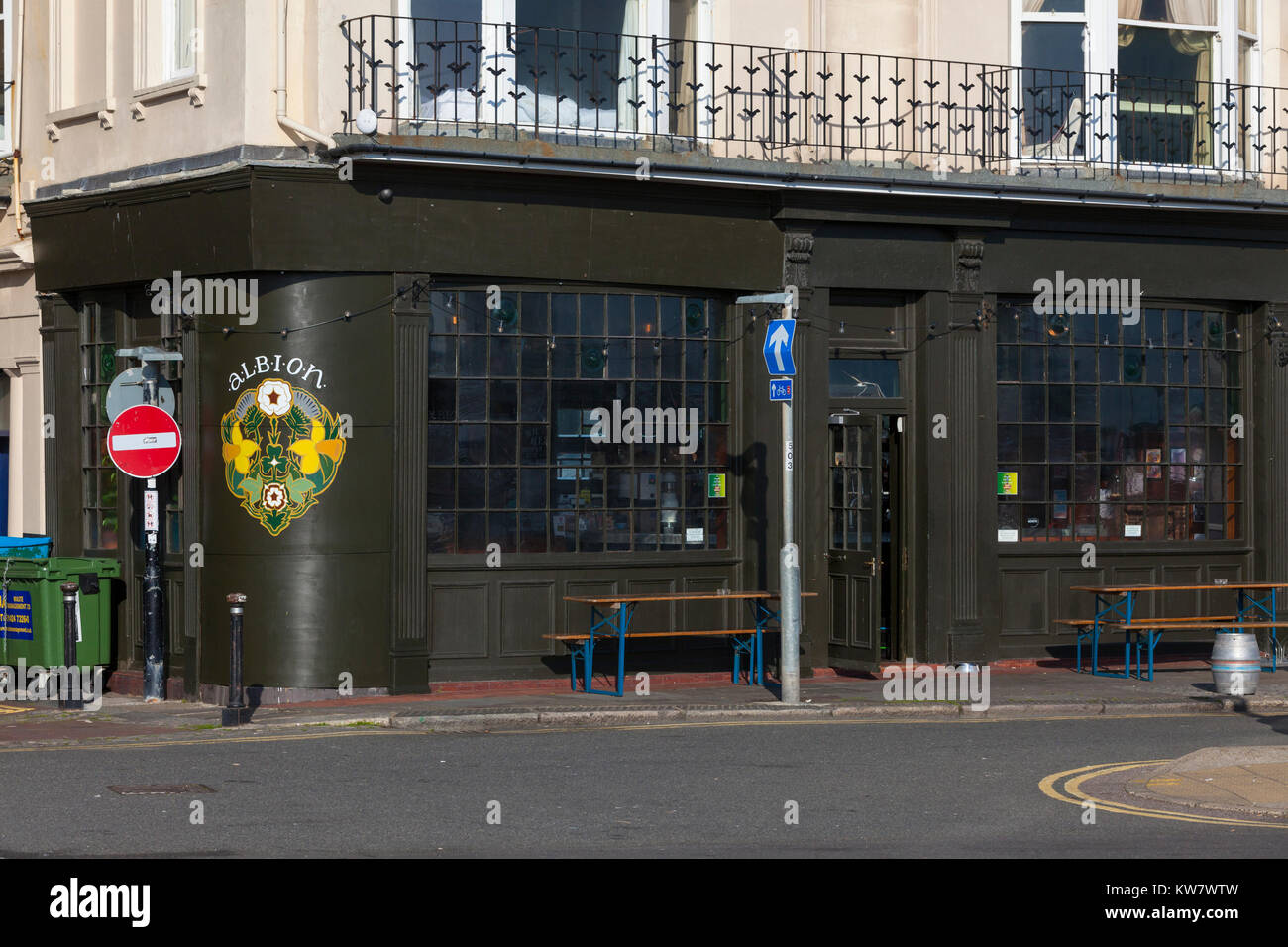 The Albion Pub, Hastings, East Sussex Stock Photo
