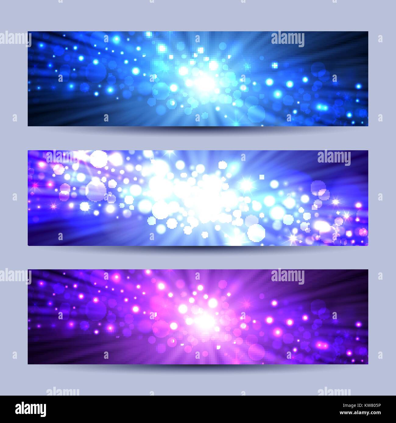 Set shiny light vector backgrounds hires stock photography and images
