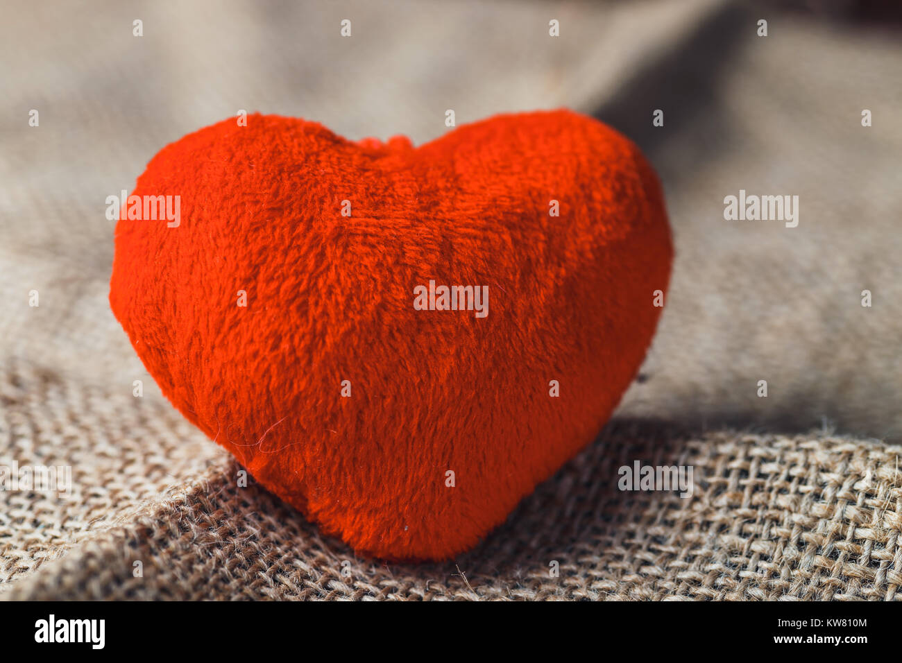 Valentines Day background with red heart and copy space Stock Photo - Alamy