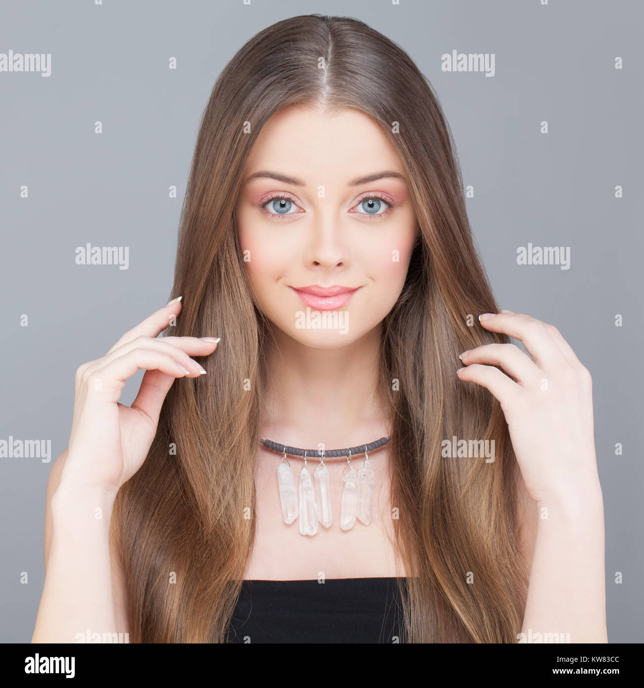Woman Long Shiny Hair Hi res Stock Photography And Images Alamy