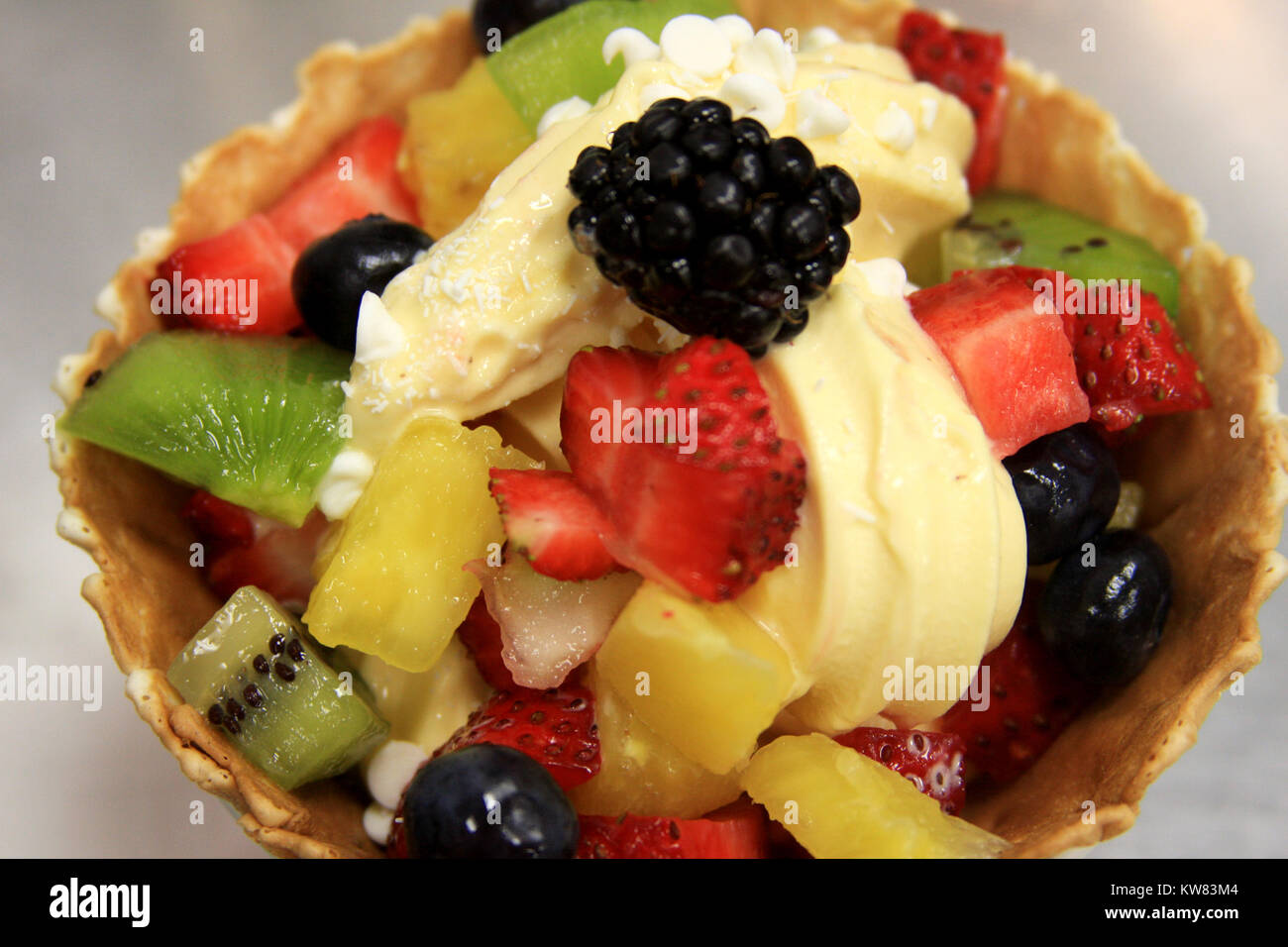 Summer fruits yogurt hires stock photography and images Alamy