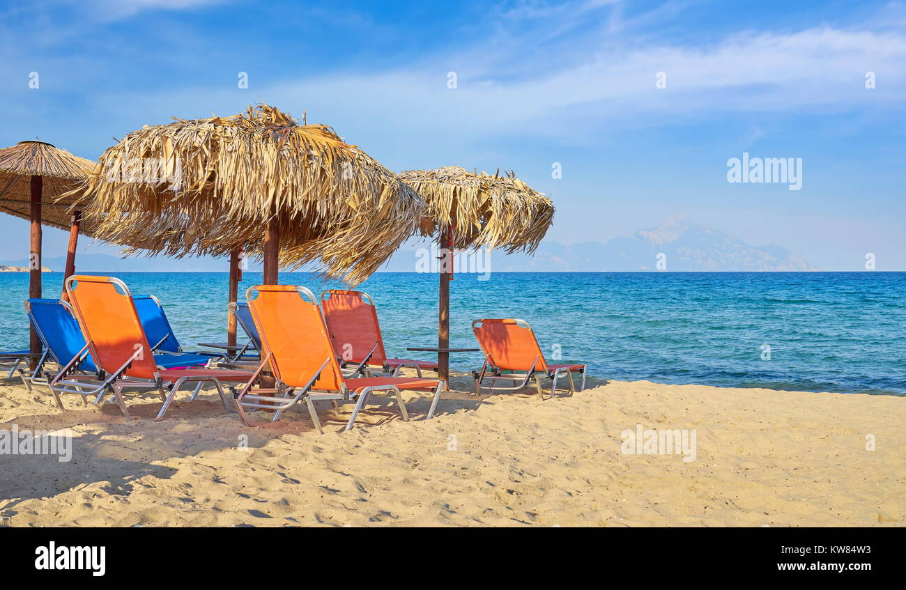 Halkidiki beach, Sithonia, Greece Stock Photo