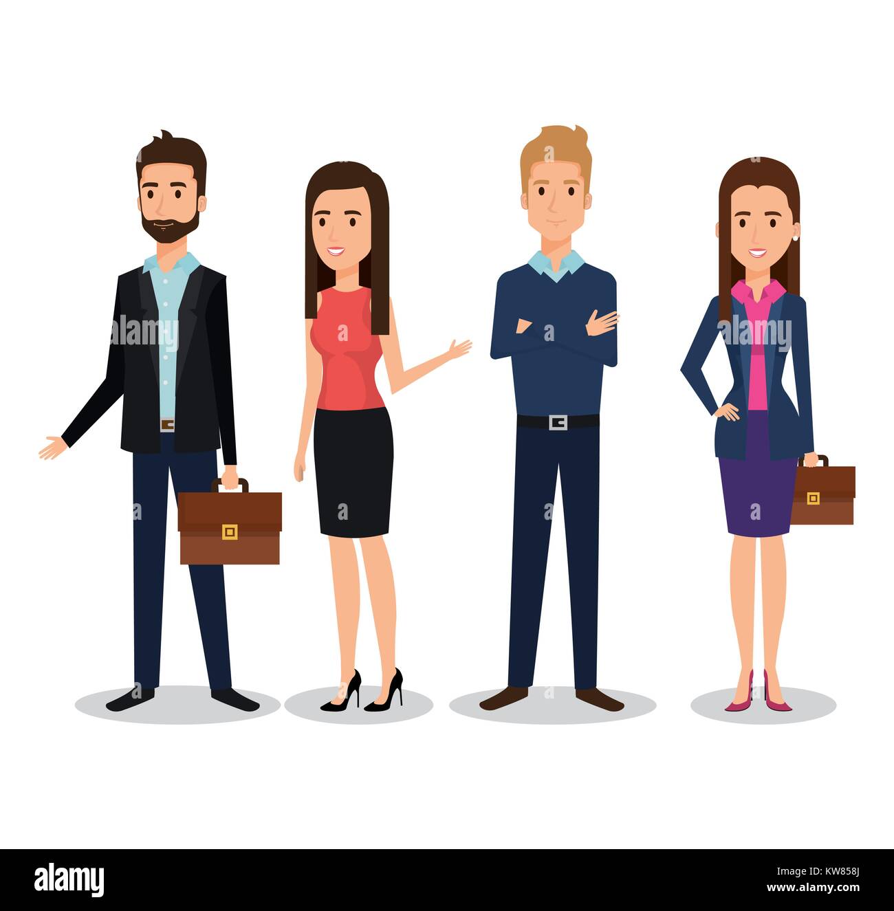 business people group avatars characters vector illustration design ...