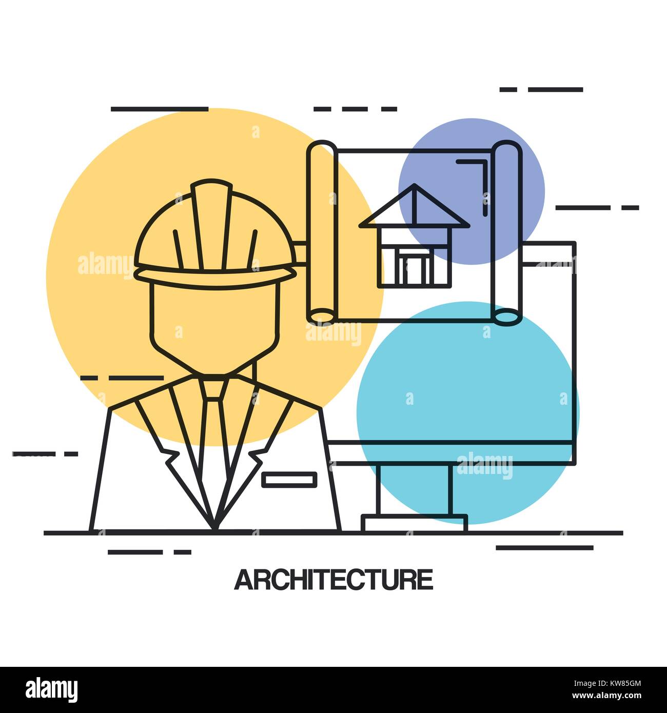 architectural design set icons vector illustration design Stock Vector ...
