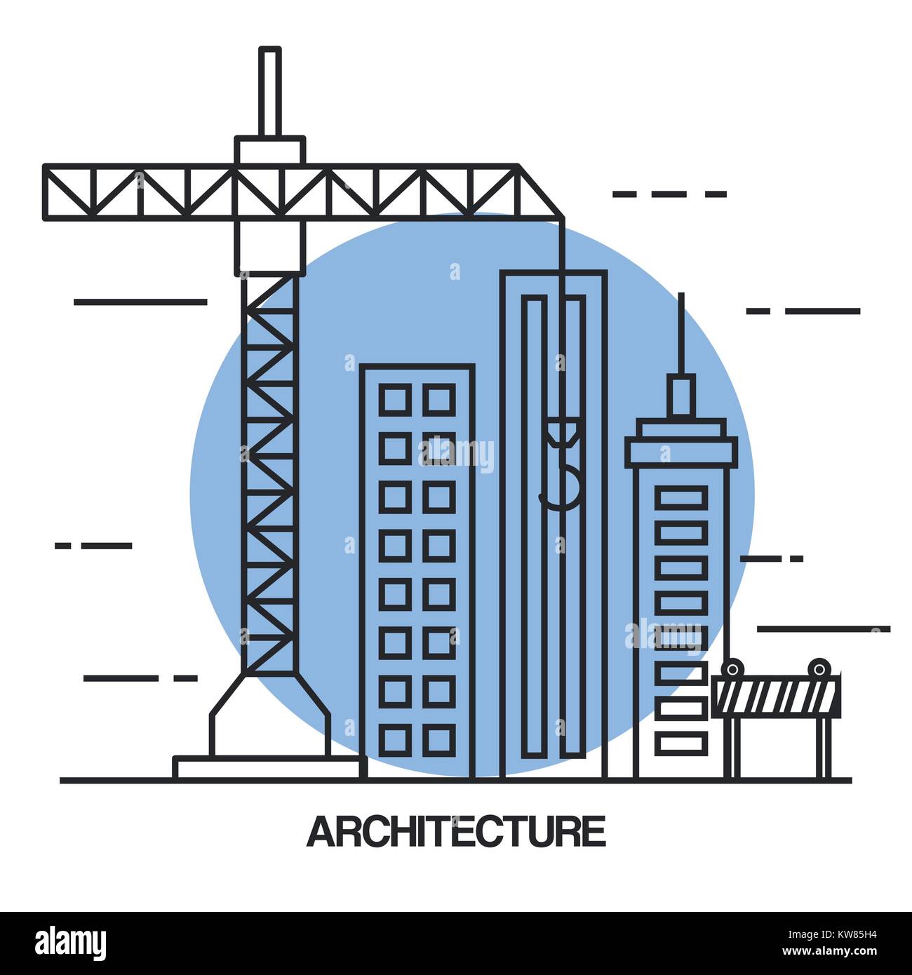 architectural design set icons vector illustration design Stock Vector ...
