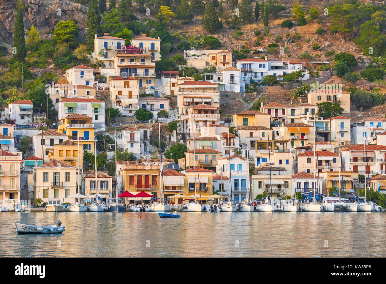 Poros Island, Argolida, Peloponnese, Greece Stock Photo