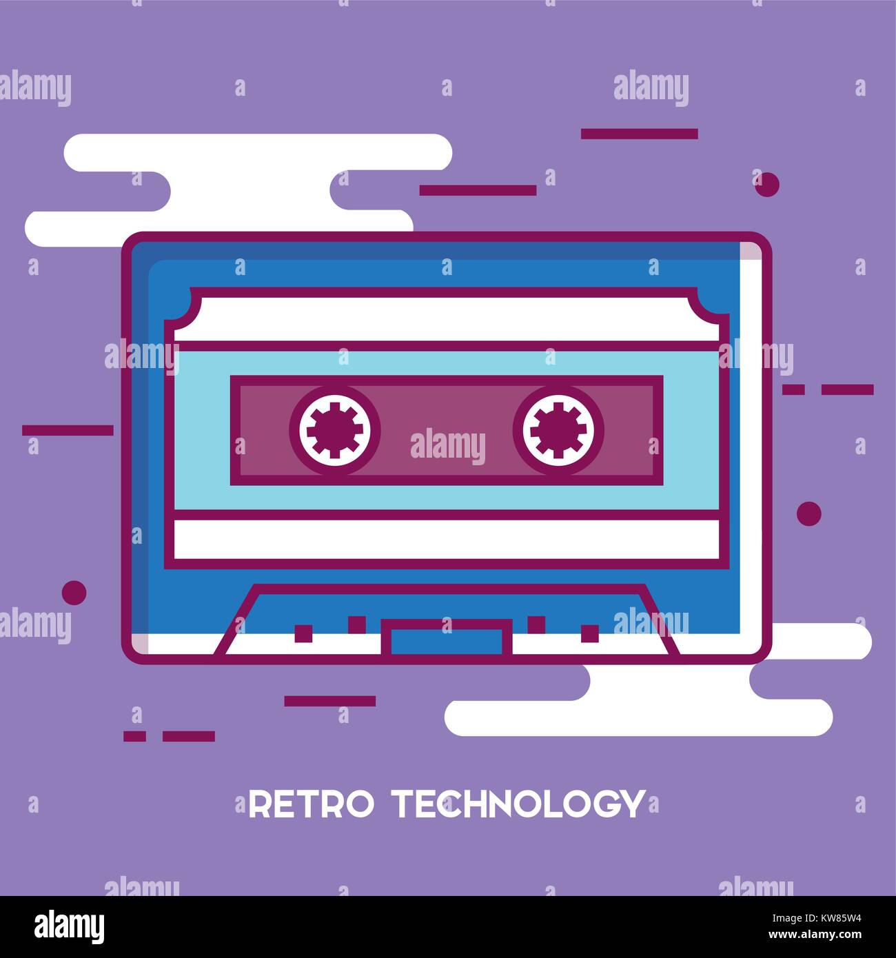 cassette retro technology icon Stock Vector Image & Art - Alamy