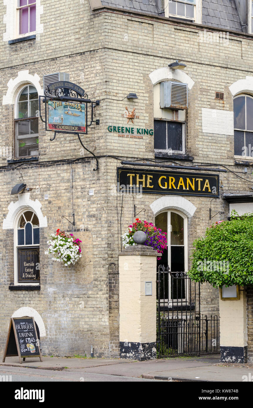 The Granta, pub, public house, bar owned by Greene King brewery