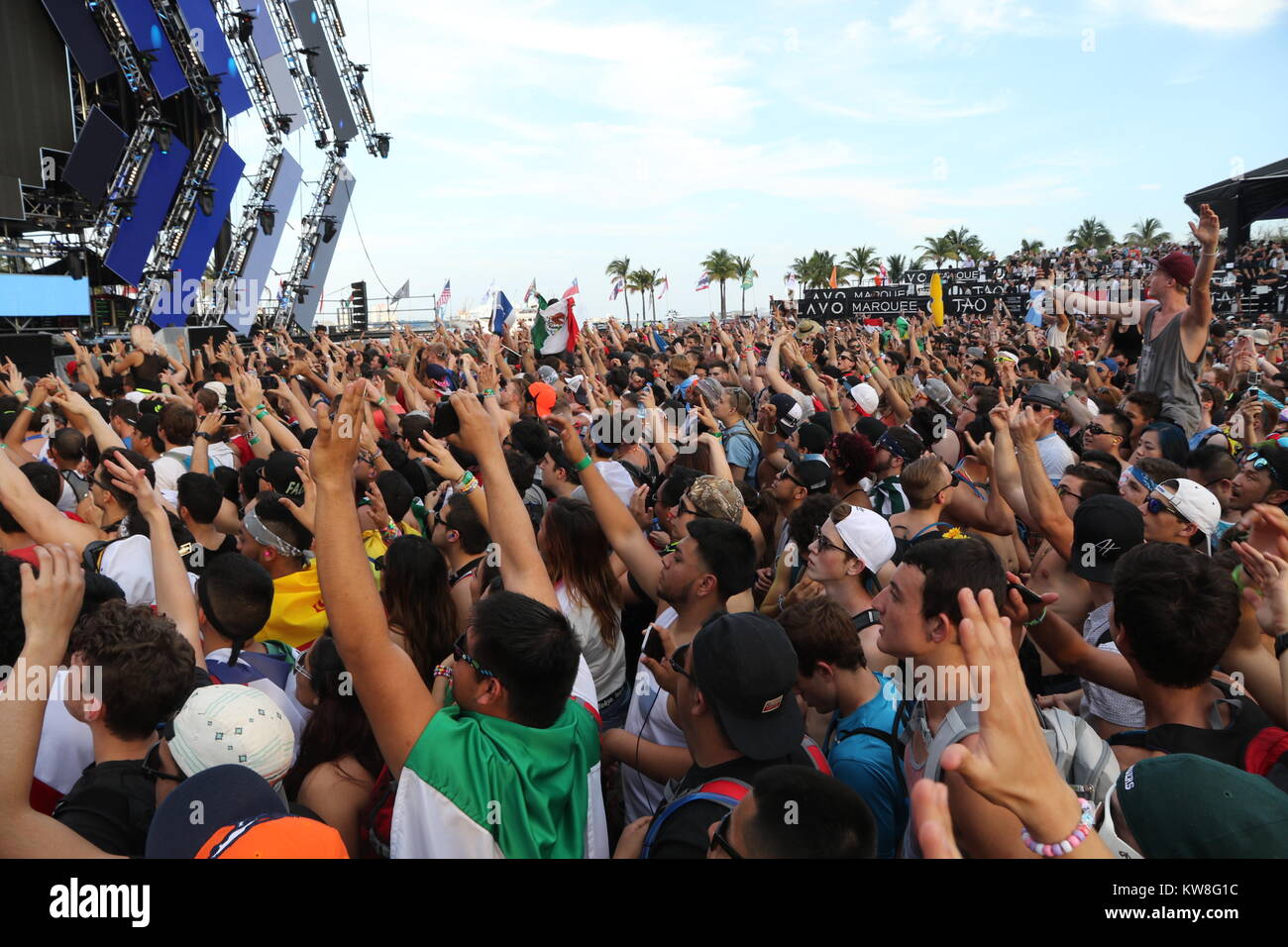 MIAMI, FL - MARCH 18: Atmosphere performing at Ultra Music Festival ...