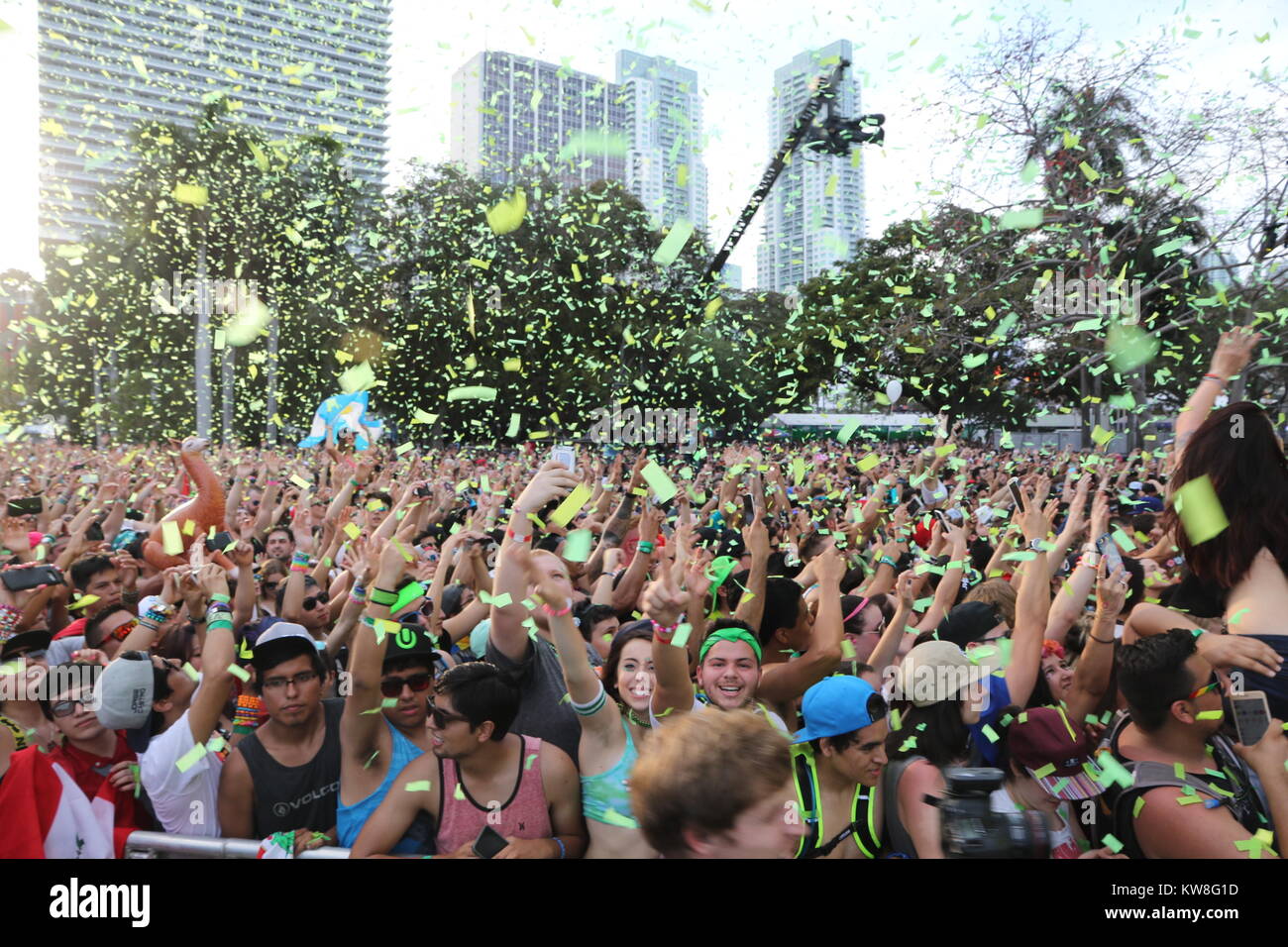 MIAMI, FL - MARCH 18: Atmosphere performing at Ultra Music Festival ...