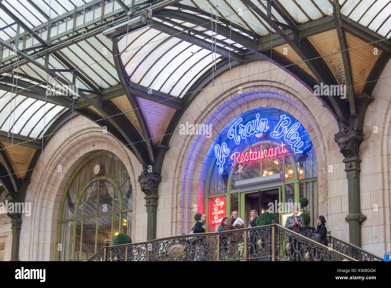 France, Paris (75), Le Train Bleu restaurant, Gare de Lyon Stock Photo