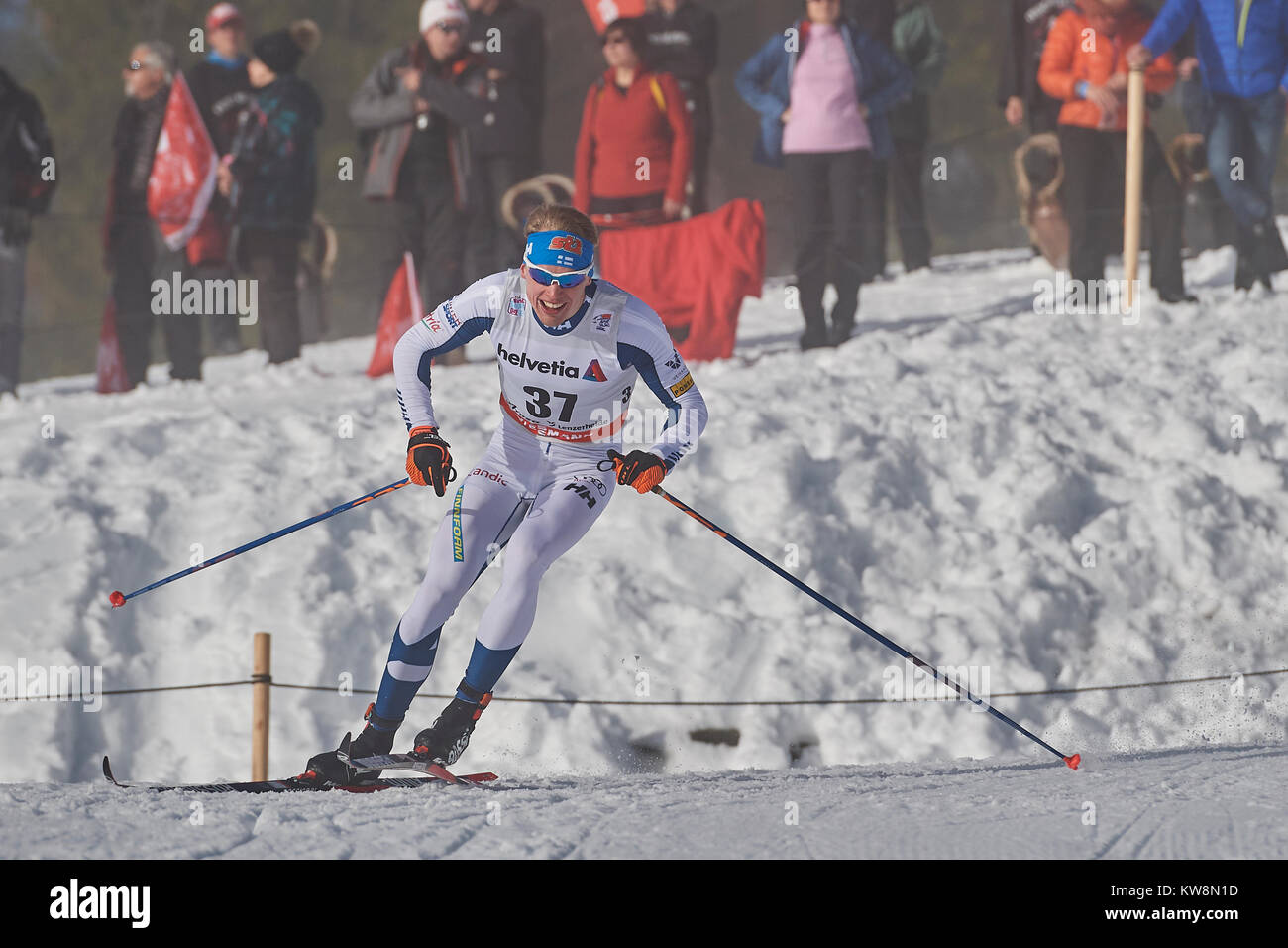 Lenzerheide, Switzerland, 31st December 2017. NISKANEN Iivo (FIN) during the Mens 15 km Classic Competition at the FIS Cross Country World Cup Tour de Ski 2017 in Lenzerheide. Photo: Cronos/Rolf Simeon Stock Photo