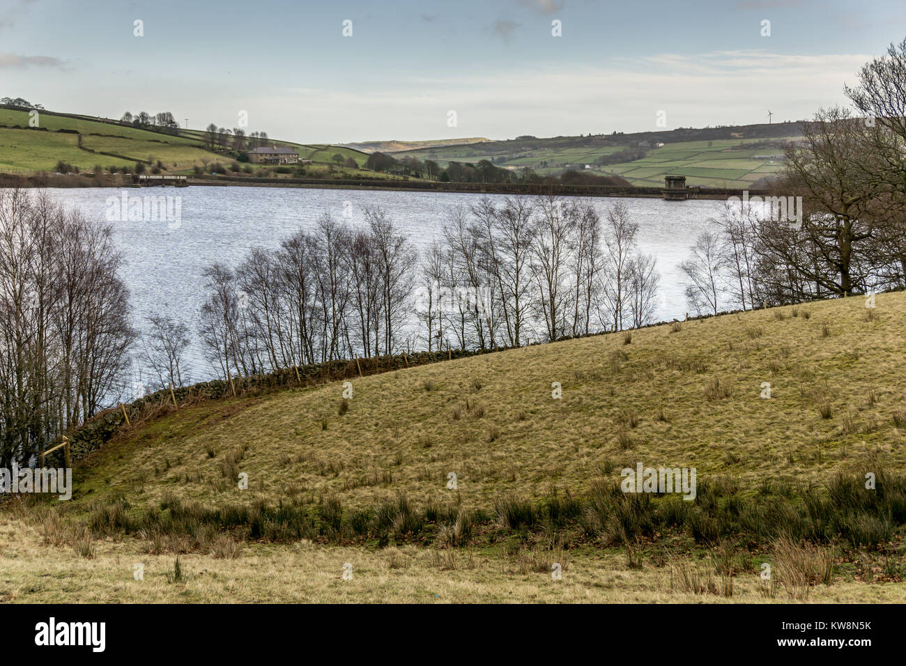 Digley Reservoir, Holmfirth, West Yorkshire, England. 31st December