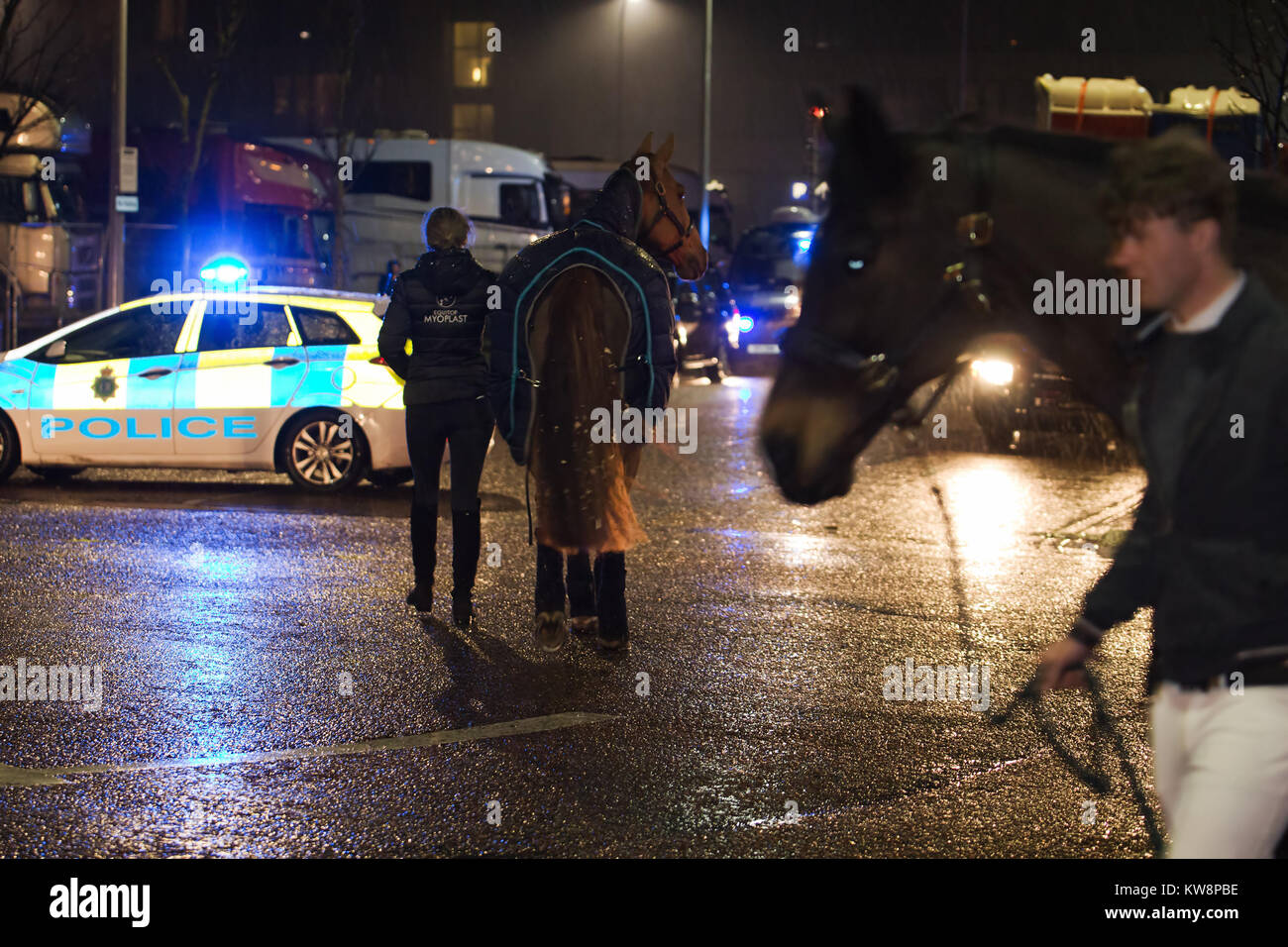 Liverpool, UK, 31st December 2017. Major fire breaks out in a multi ...