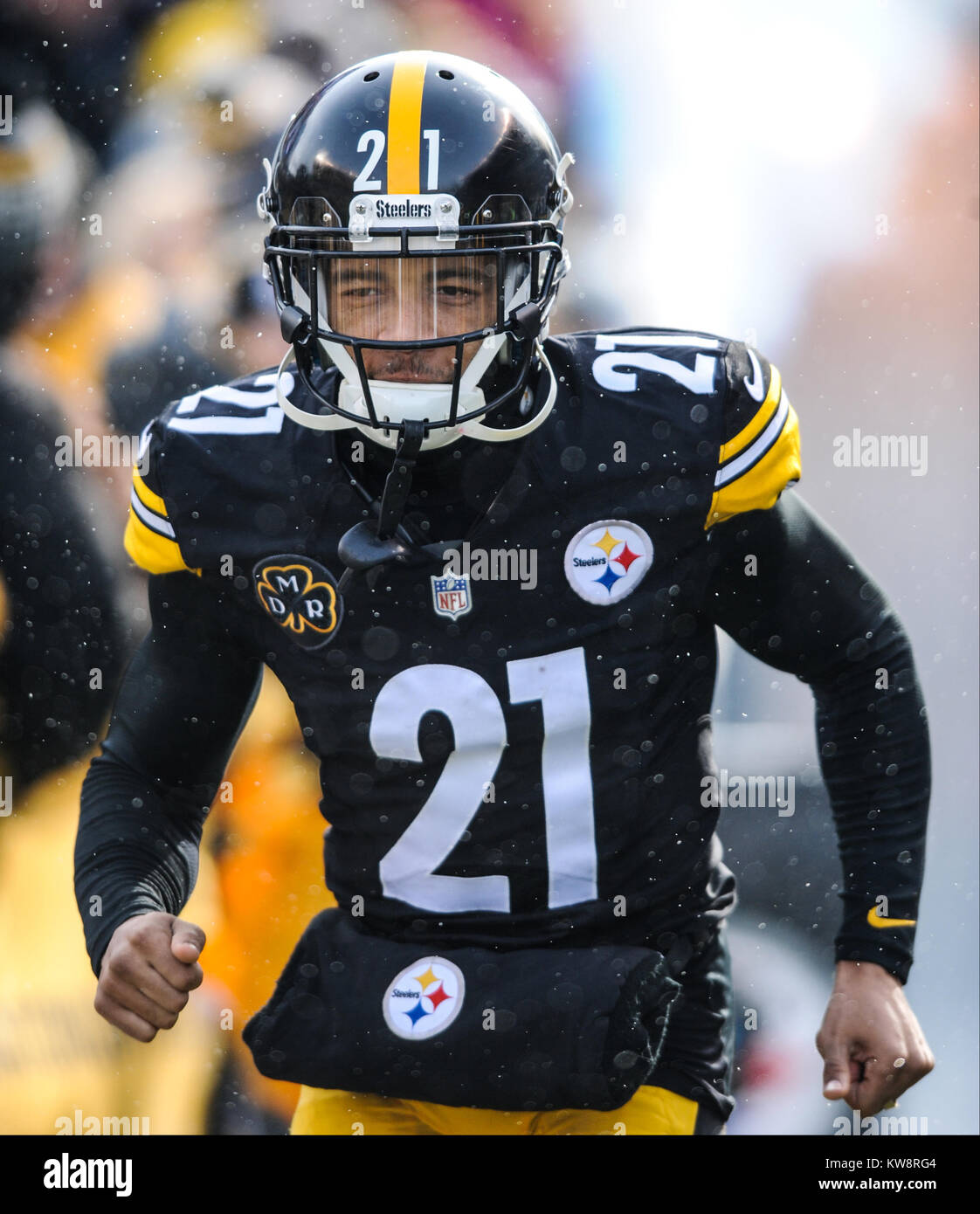 Pittsburgh, PA, USA. 31st Dec, 2017. Steelers Joe Haden #21 during the ...