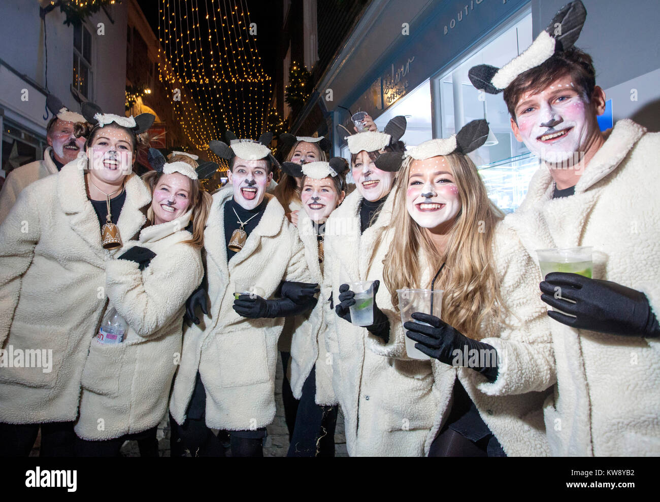 St Ives, Cornwall, UK, New Year's