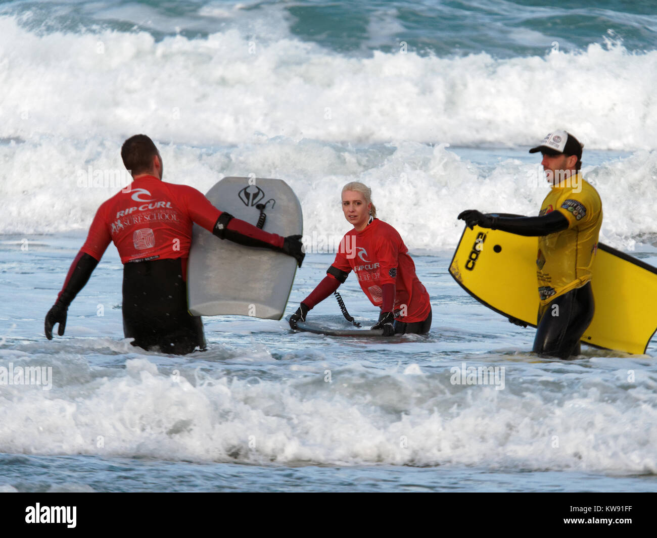 Woman bodyboard cornwall hires stock photography and images Alamy
