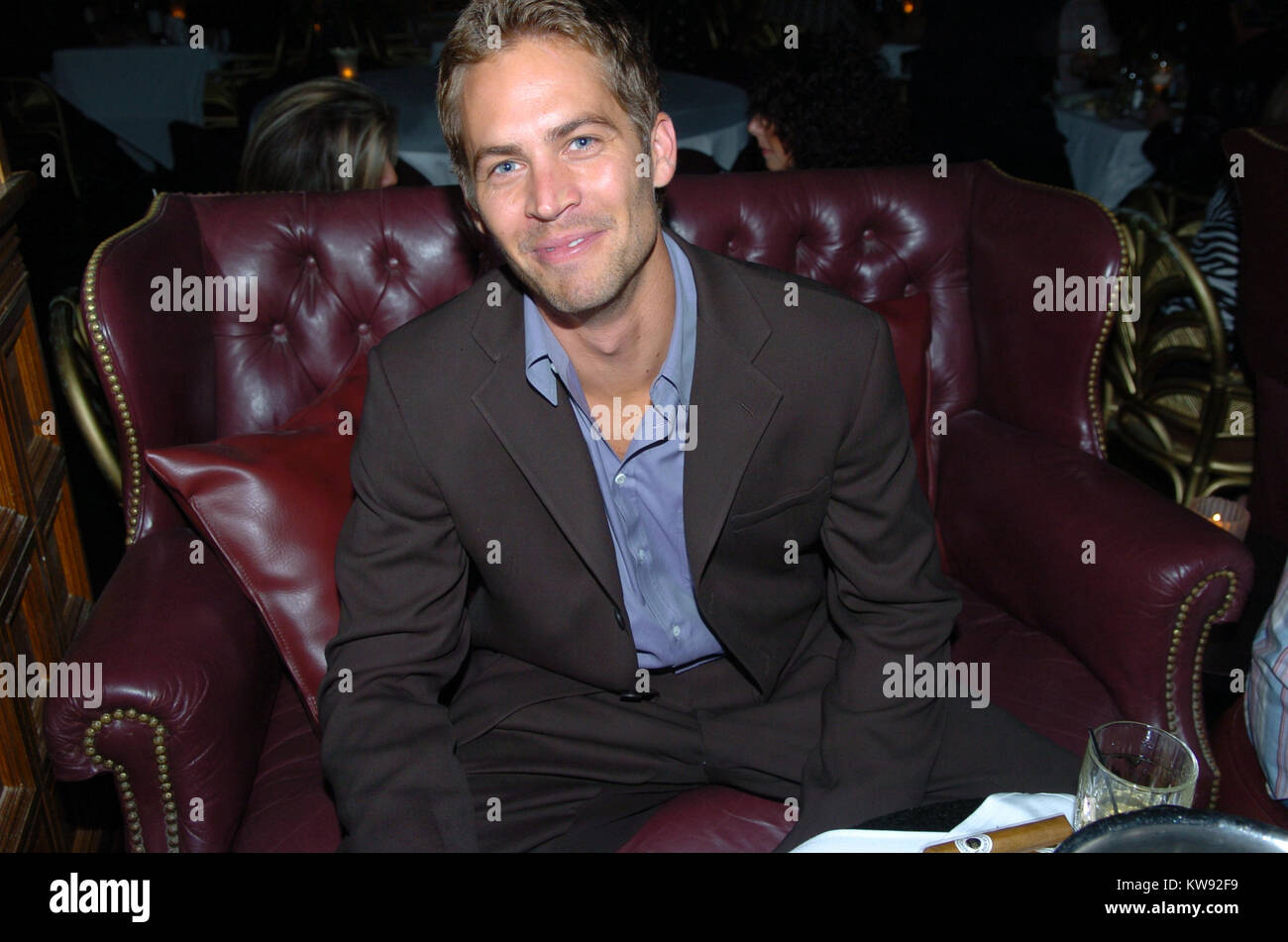 MIAMI, FL - NOVEMBER 30: Actor Paul Walker, who shot to fame as star of the high-octane street racing franchise 'Fast & Furious,' died Saturday in a car crash in Southern California. He was 40. Walker's publicist Ame van Iden confirmed his death, but said she could not elaborate beyond statements posted on Walker's official Twitter and Facebook accounts. Walker was a passenger in a friend's car and both were attending a charity event for his organization, Reach Out Worldwide, in the community of Valencia in Santa Clarita, about 30 miles north of Hollywood. The website for the charity said the  Stock Photo