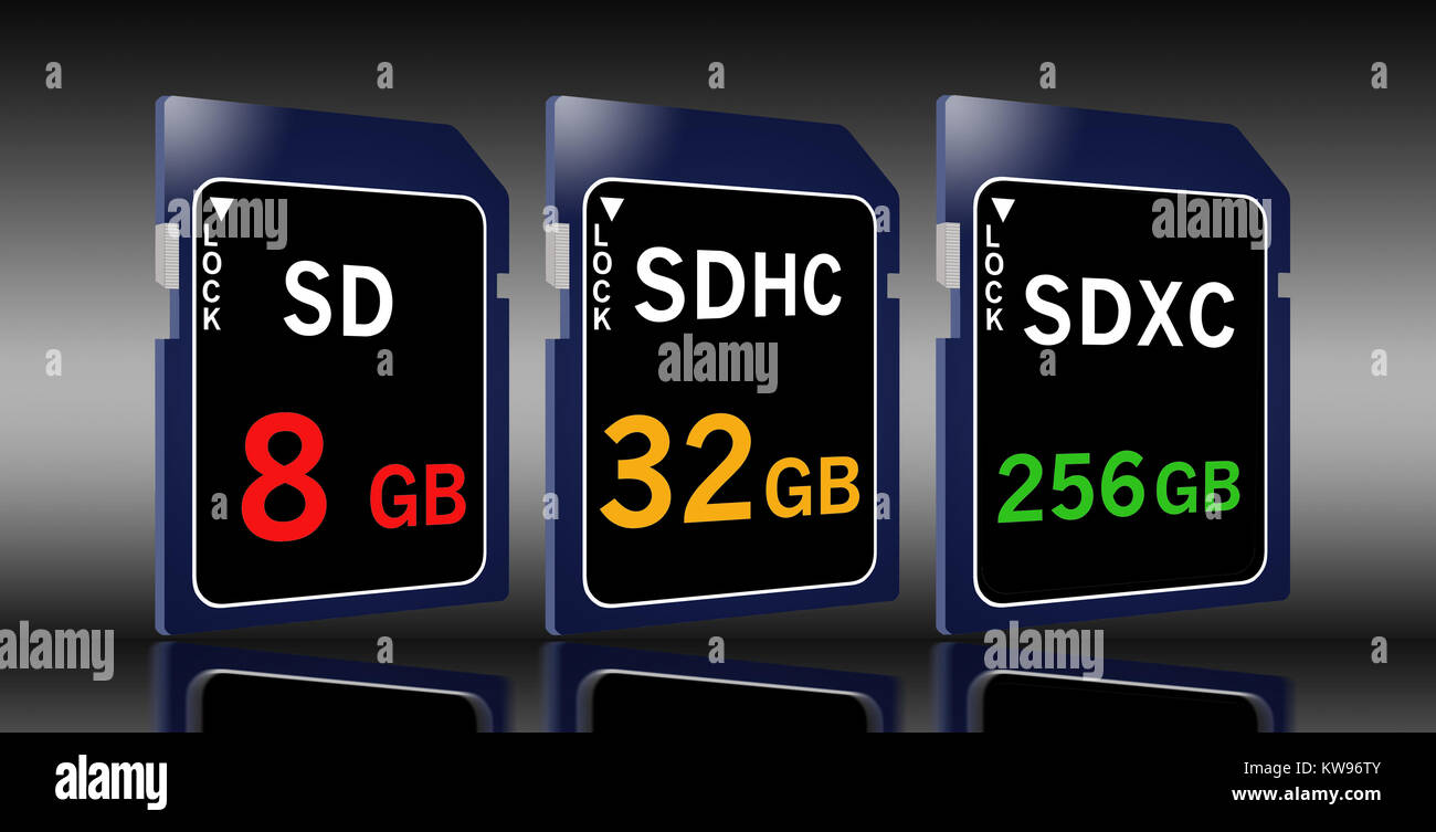 Flash Memory Card Examples Flash memory is the theme of this illustration with assorted devices ...