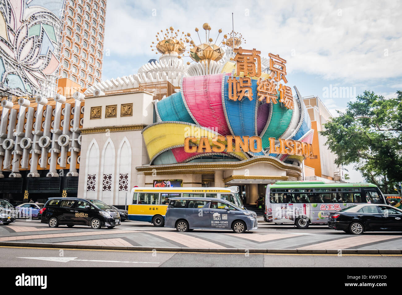 macau lisboa casino building Stock Photo