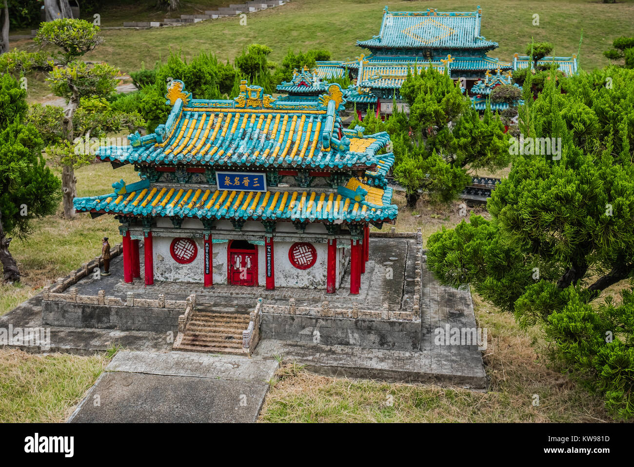 chinese landmark miniature version memorial temple jin Stock Photo