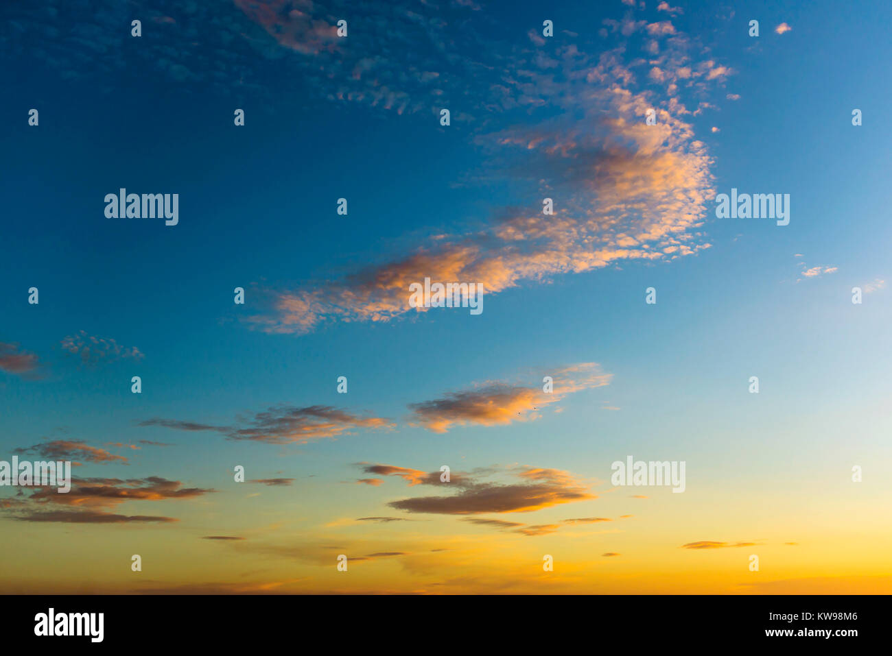 Sky with clouds at sunset hi-res stock photography and images - Alamy