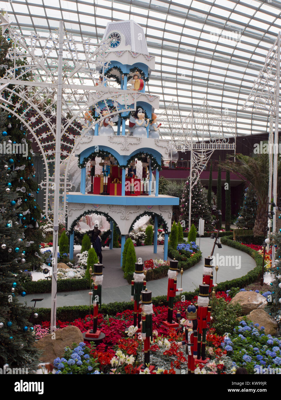 Flower Dome Christmas Stock Photo Alamy