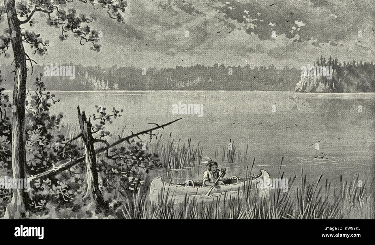 Garfield Lake, Minnesota, circa 1880 Stock Photo Alamy