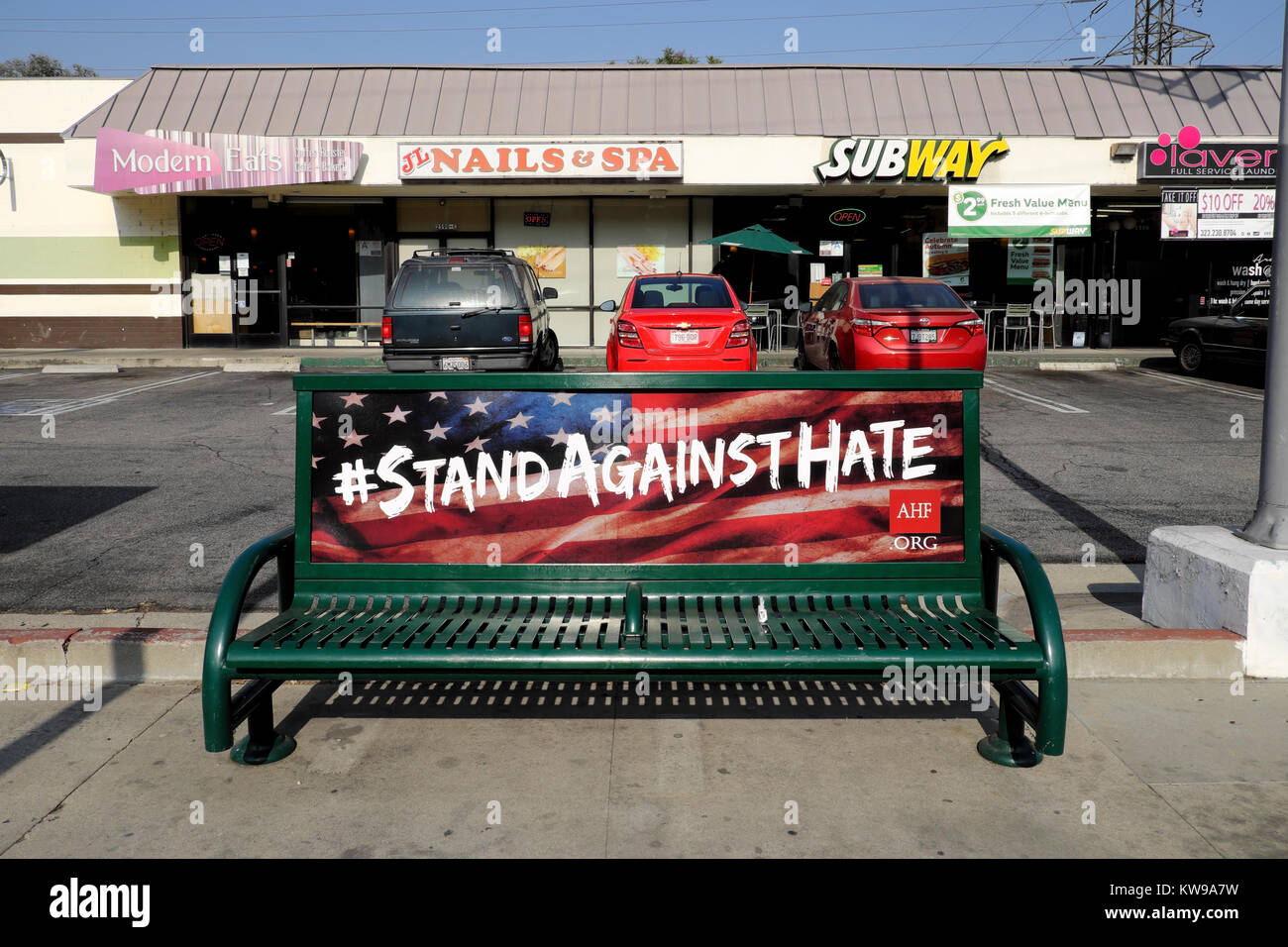 AIDS Healthcare Foundation STAND AGAINST HATE campaign advert with