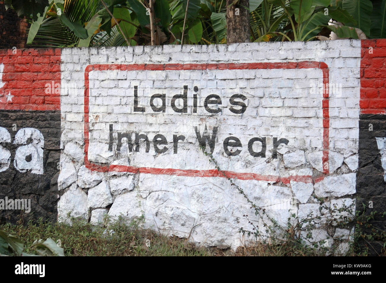 Advertisement in Tamlish for Ladies Inner Wear, Tamil Nadu, South India  Stock Photo - Alamy