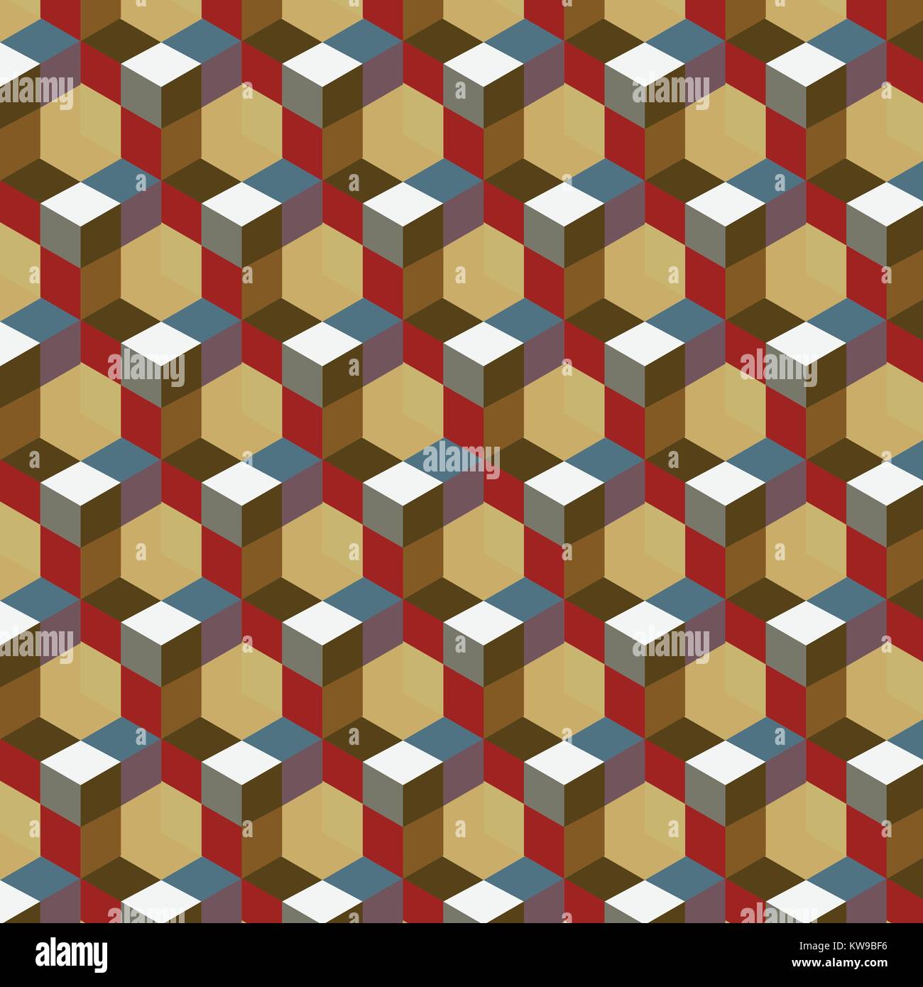 Seamless Abstract Cube Pattern Colorful Design Geometric 3d Vector Wallpaper Cube Pattern 4853