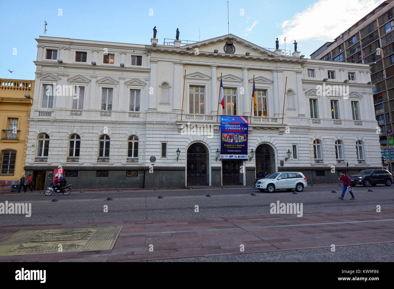 Edificio Municipalidad de Santiago, Edificio Consistorial (Palacio Consistorial), Santiago, Chile, South America Stock Photo