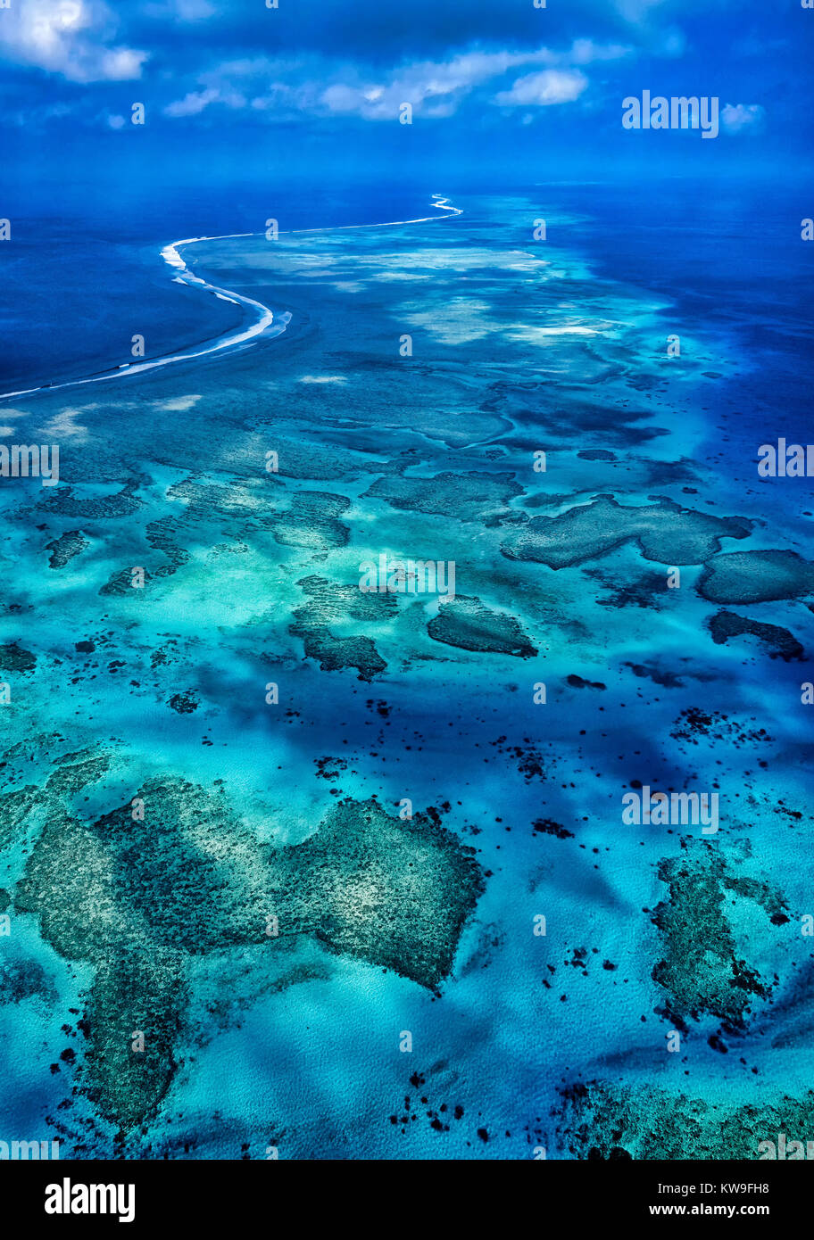 Malolo Barrier Reefs, Fiji Stock Photo