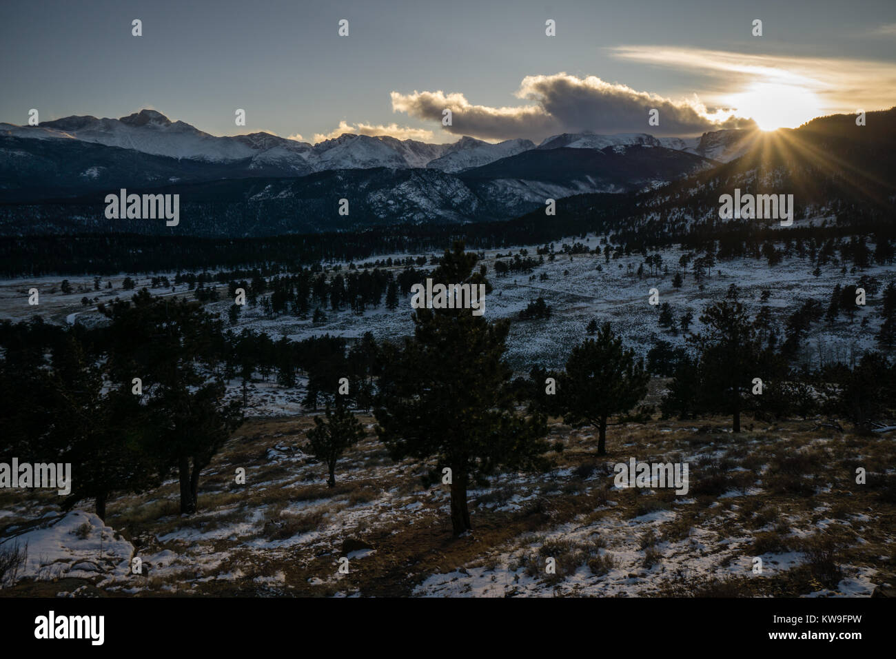 Upper Beaver Meadows, Rocky Mountain National Park.  Estes Park, Colorado. Stock Photo