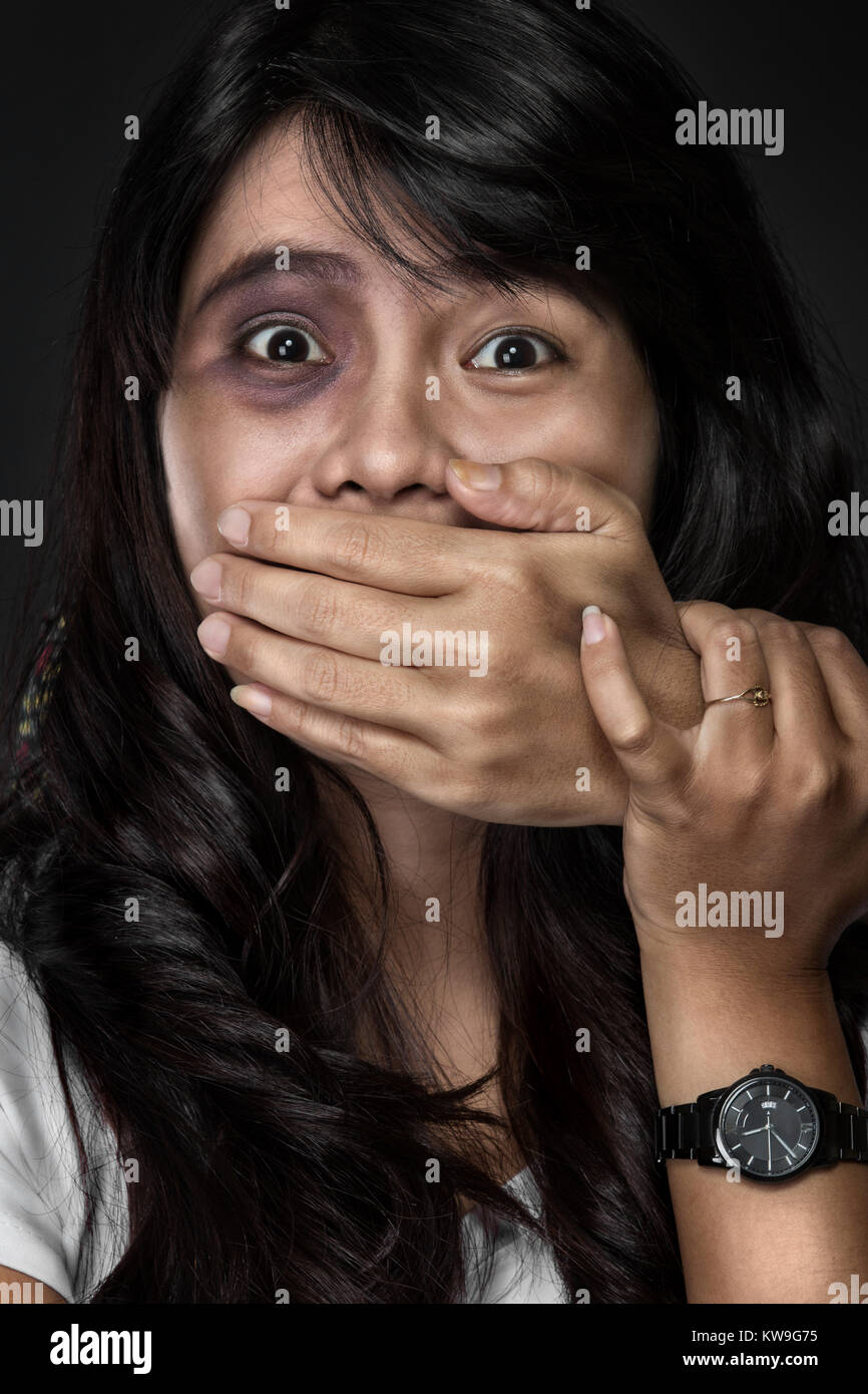 A portrait of the fear of woman victim of domestic violence and abuse