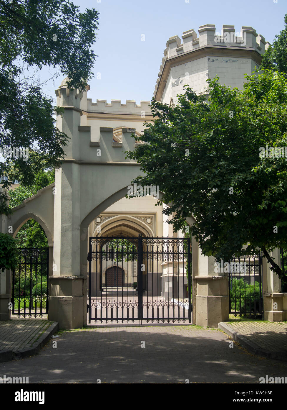 ODESSA, UKRAINE - JUNE 18, 2016: Entrance Gate to the Shah's Palace Stock Photo