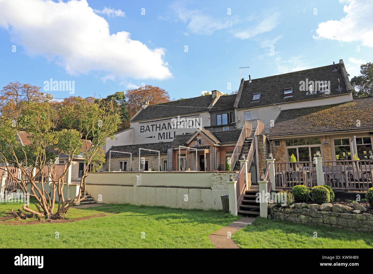 Bathampton Mill riverside public house and restaurant, Bathampton, Bath