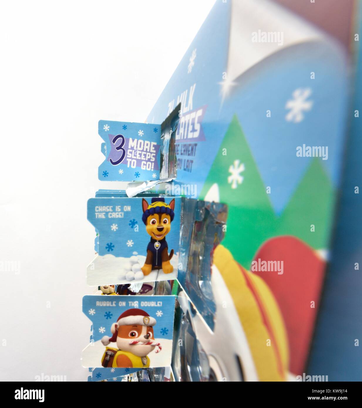 Advent calendar Kinnerton paw patrol Stock Photo