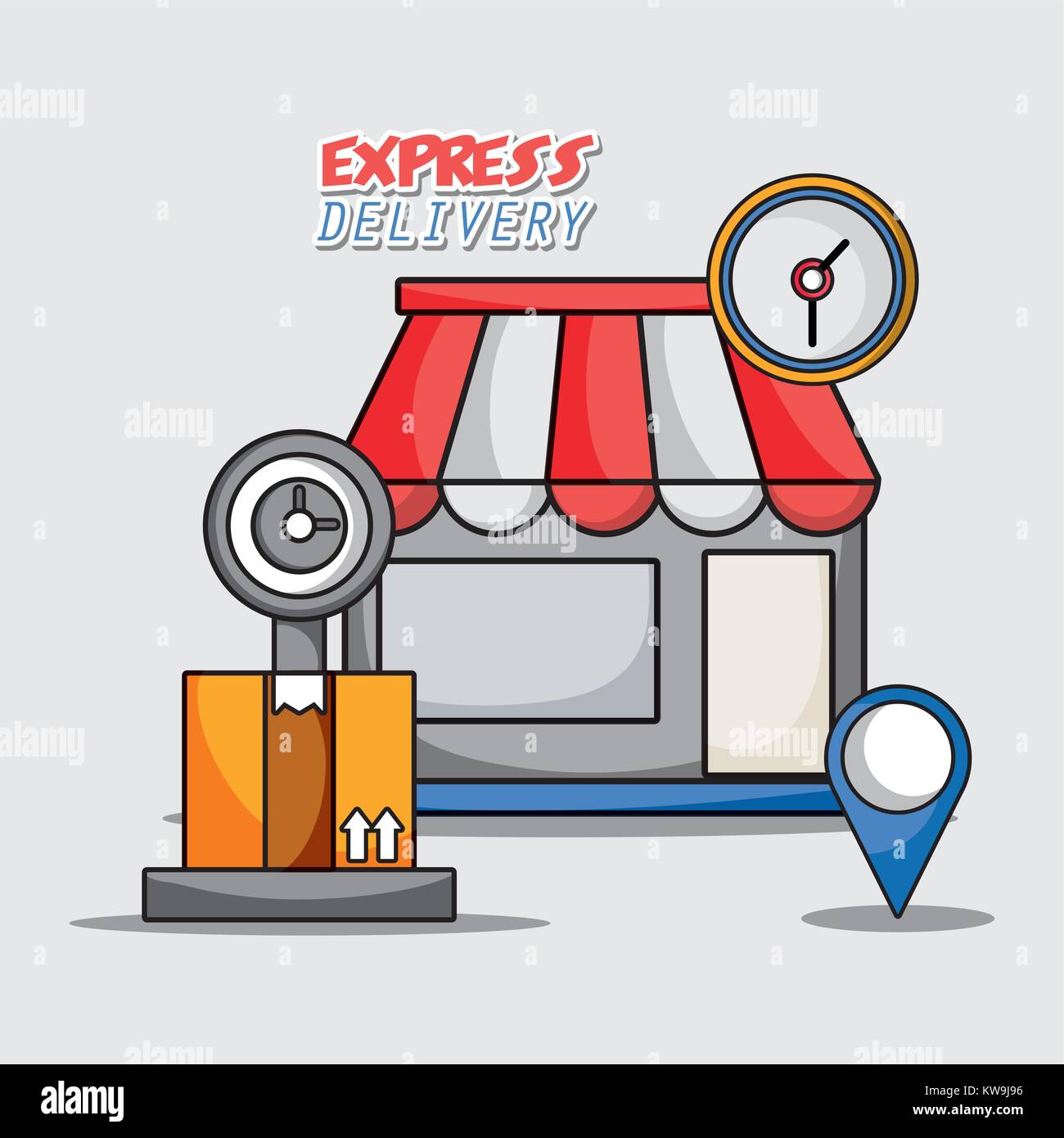 delivery transport shipping business service vector illustration Stock ...